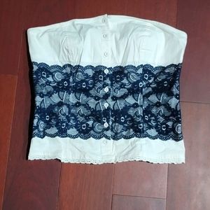 Y2K Halter Corset Lace Top